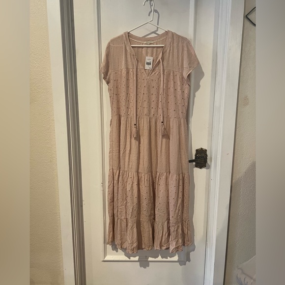 Kate & Sam spring pink  dress boho casual size large nwt - Picture 3 of 10